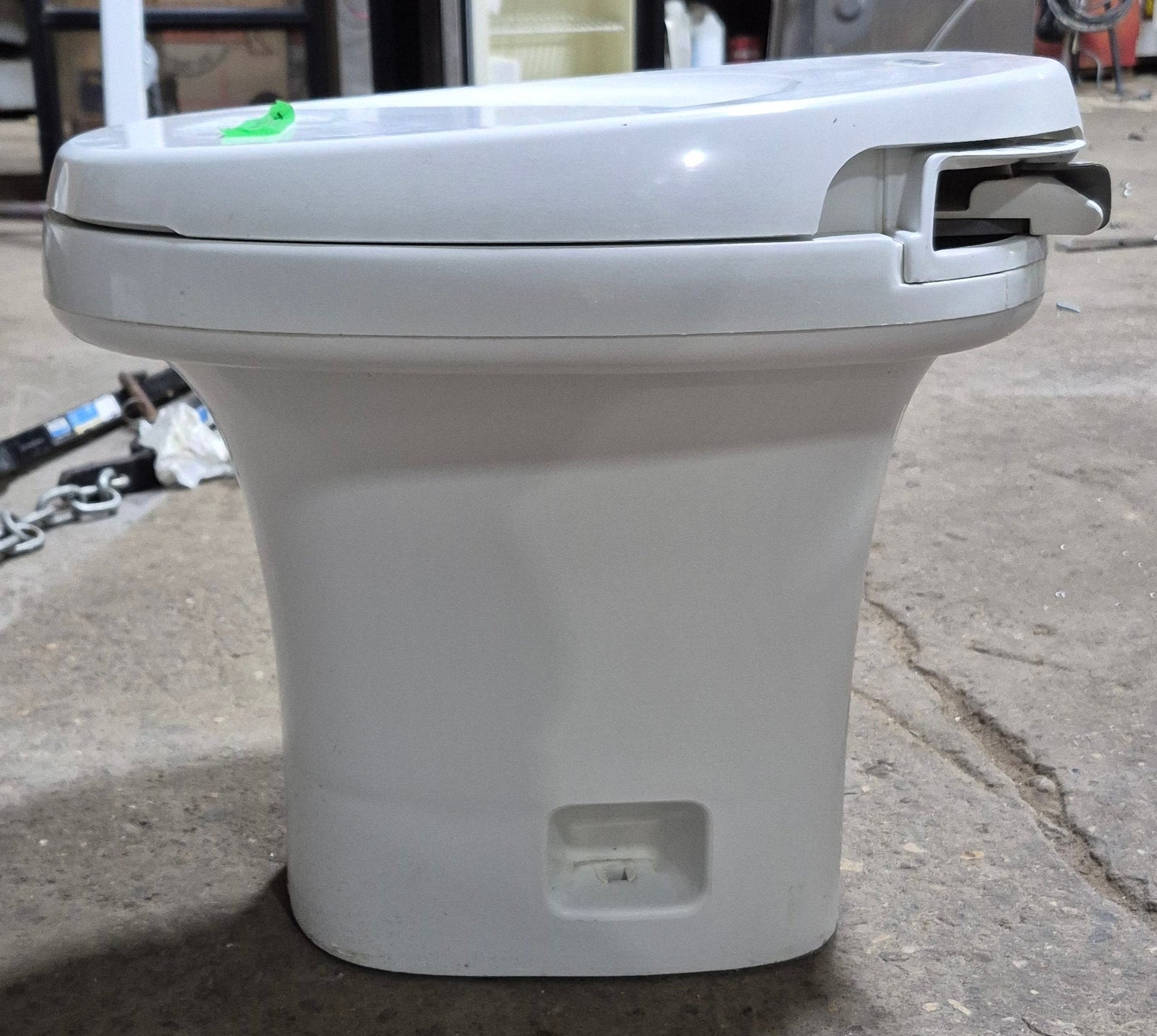 Used Complete Thetford Toilet, Hand Flush, High Profile, Off - White - AQUA MAGIC IV , 24920 - Young Farts RV Parts