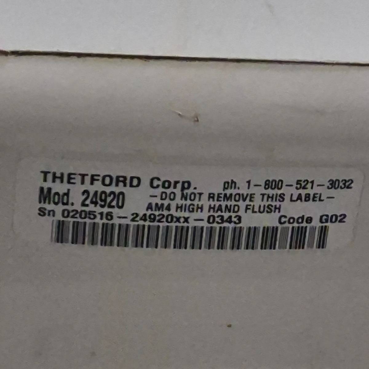 Used Complete Thetford Toilet, Hand Flush, High Profile, Off - White - AQUA MAGIC IV , 24920 - Young Farts RV Parts