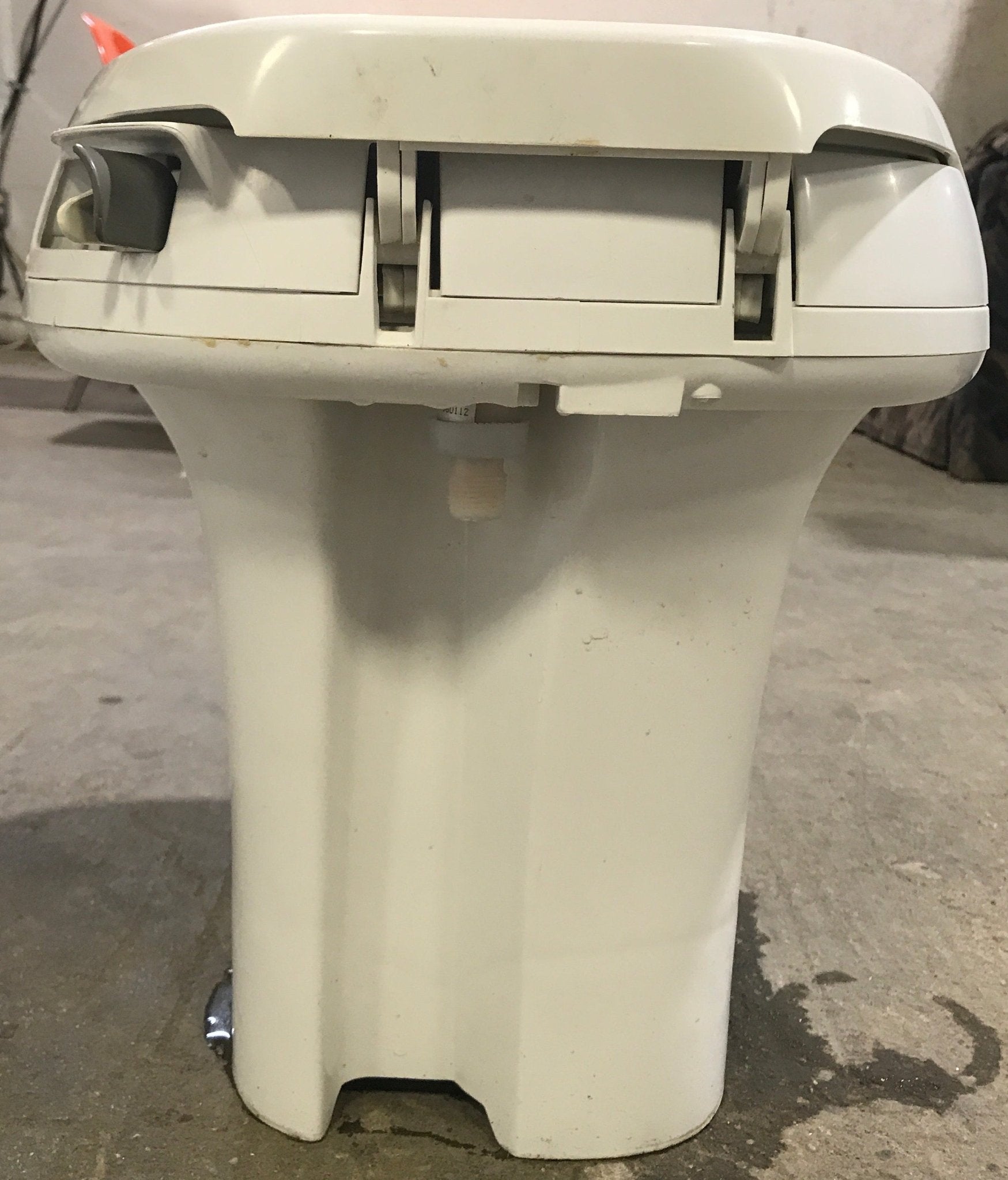 Used Complete Thetford Toilet, Hand Flush, High Profile, Off - White - AQUA MAGIC IV , 24920 - Young Farts RV Parts