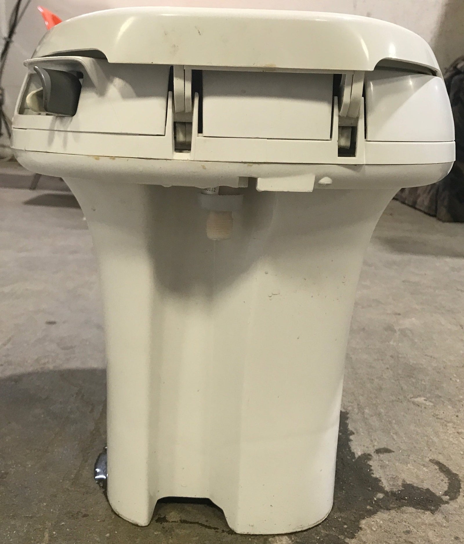 Used Complete Thetford Toilet, Hand Flush, High Profile, Off - White - AQUA MAGIC IV , 24920 - Young Farts RV Parts
