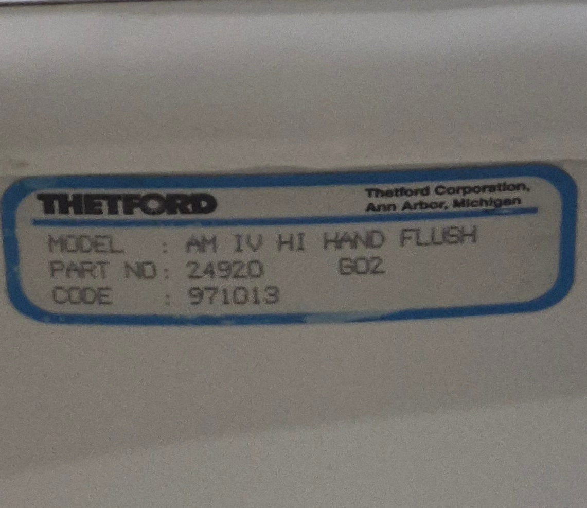 Used Complete Thetford Toilet, Hand Flush, High Profile, Off - White - AQUA MAGIC IV , 24920 - Young Farts RV Parts