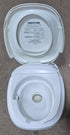 Used Complete Thetford Toilet, Hand Flush, High Profile, Off - White - AQUA MAGIC IV , 24920 - Young Farts RV Parts