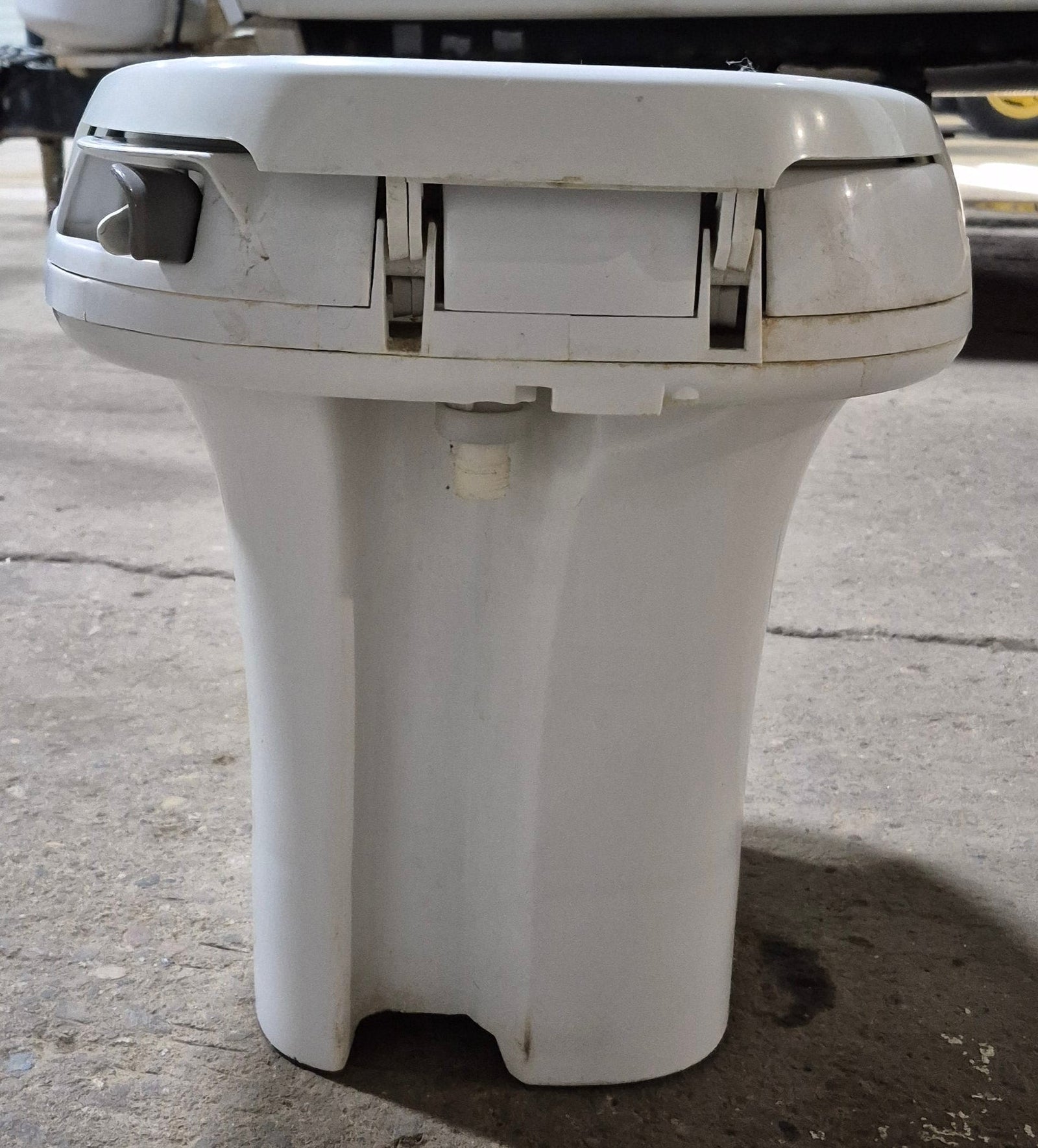 Used Complete Thetford Toilet, Hand Flush, High Profile, Off - White - AQUA MAGIC IV , 24920 - Young Farts RV Parts