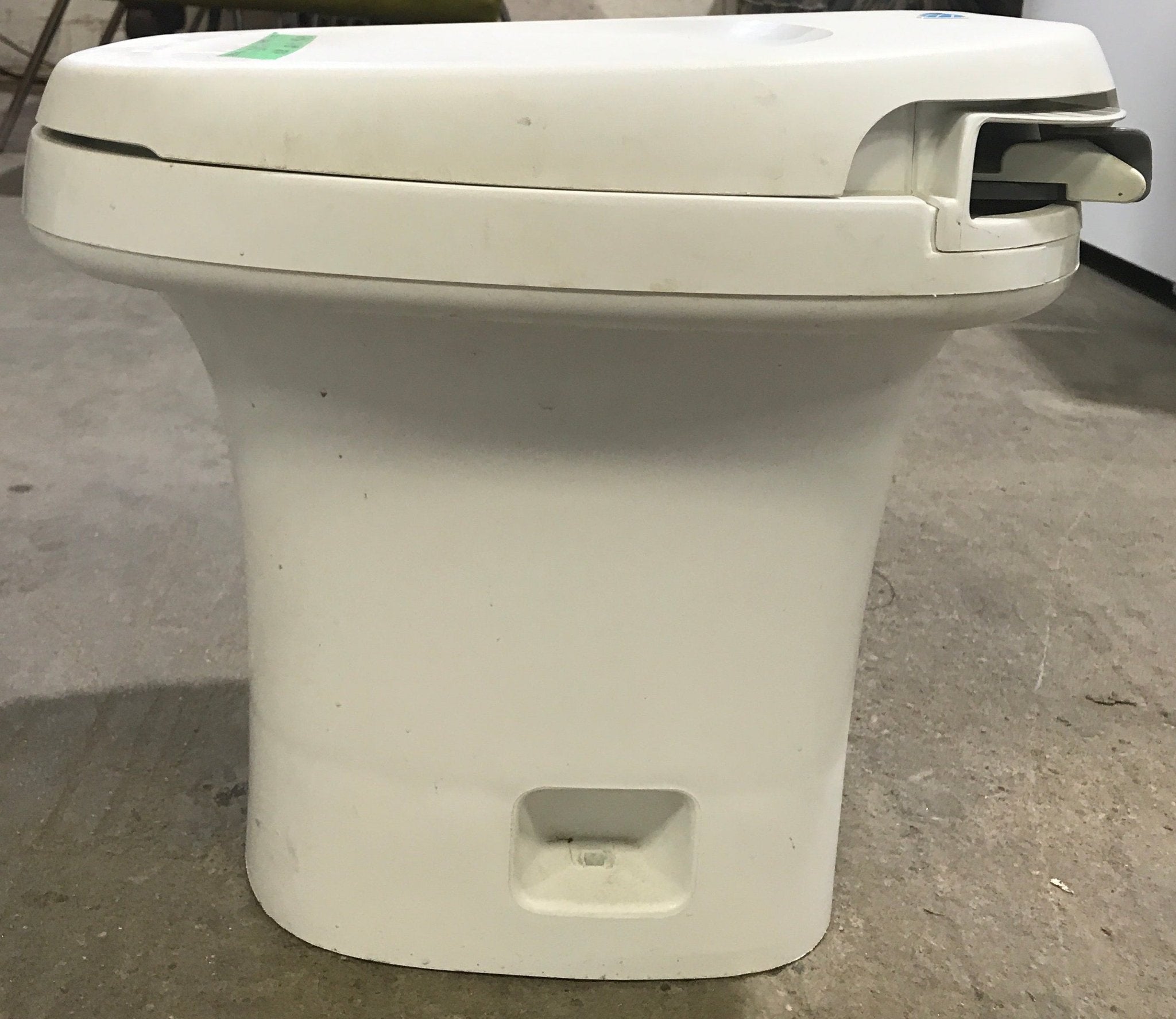 Used Complete Thetford Toilet, Hand Flush, High Profile, Off - White - AQUA MAGIC IV , 28769 - Young Farts RV Parts