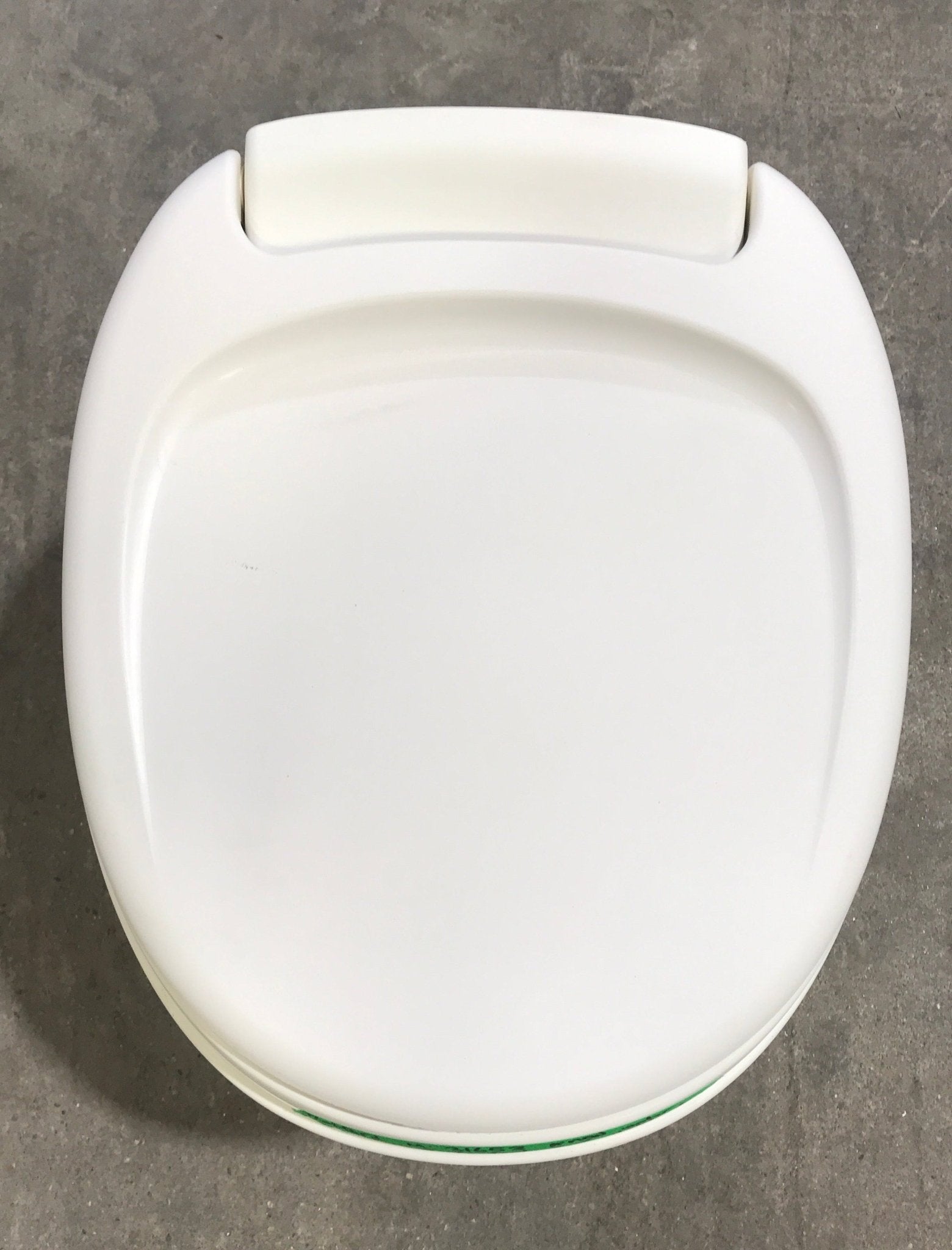 Used Complete Thetford Toilet , High Profile, Foot Flush, Parchment - Aqua - Magic V , 31653 - Young Farts RV Parts