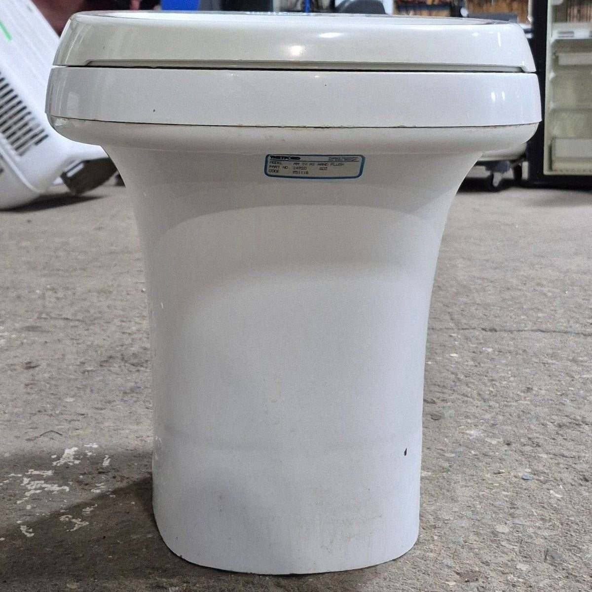 Used Complete Thetford Toilet, High Profile, Hand Flush - AQUA MAGIC IV , 24920 , AMIV - Young Farts RV Parts