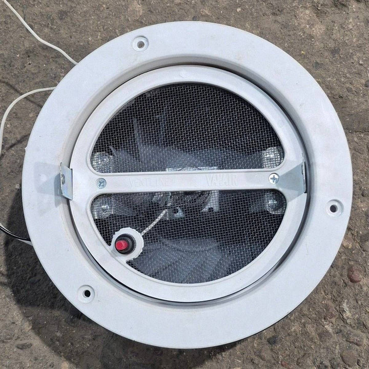 Used Complete Ventline Fan Vent, 12V, 6.5 X 6.5 X 1.5 - Vanair , VP - Young Farts RV Parts