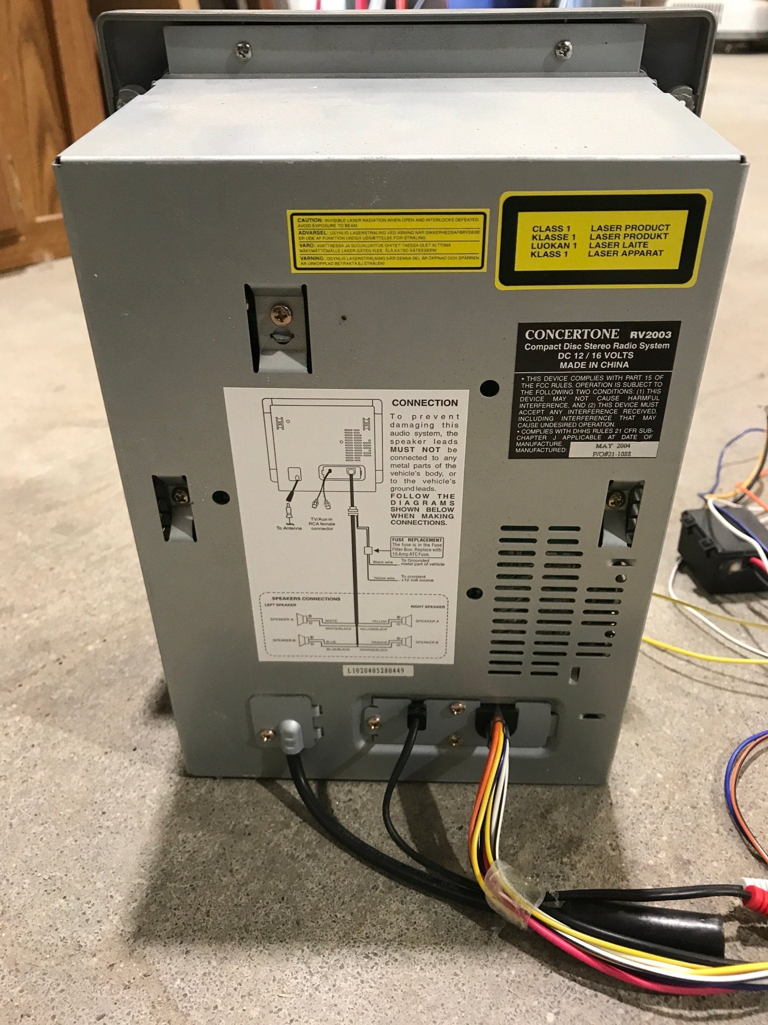 Used Concertone RV Radio RV - 2003 LNC - Young Farts RV Parts