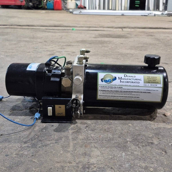 Used Dewald RV Slide Out Hydraulic Pump/ Motor/ Tank Assembly - Young Farts RV Parts