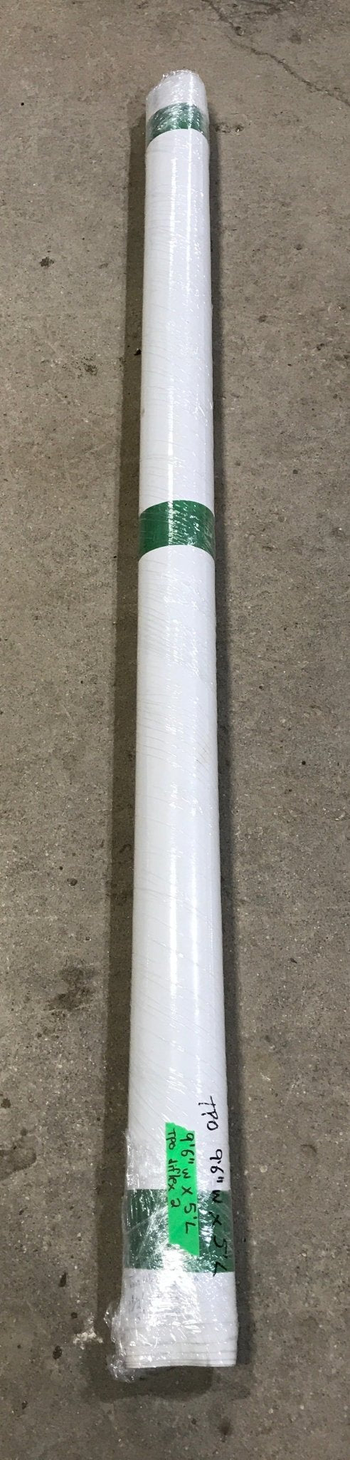 Used DIFLEX II TPO Roofing Membrane, White - 9'6" W x 5' L - Young Farts RV Parts