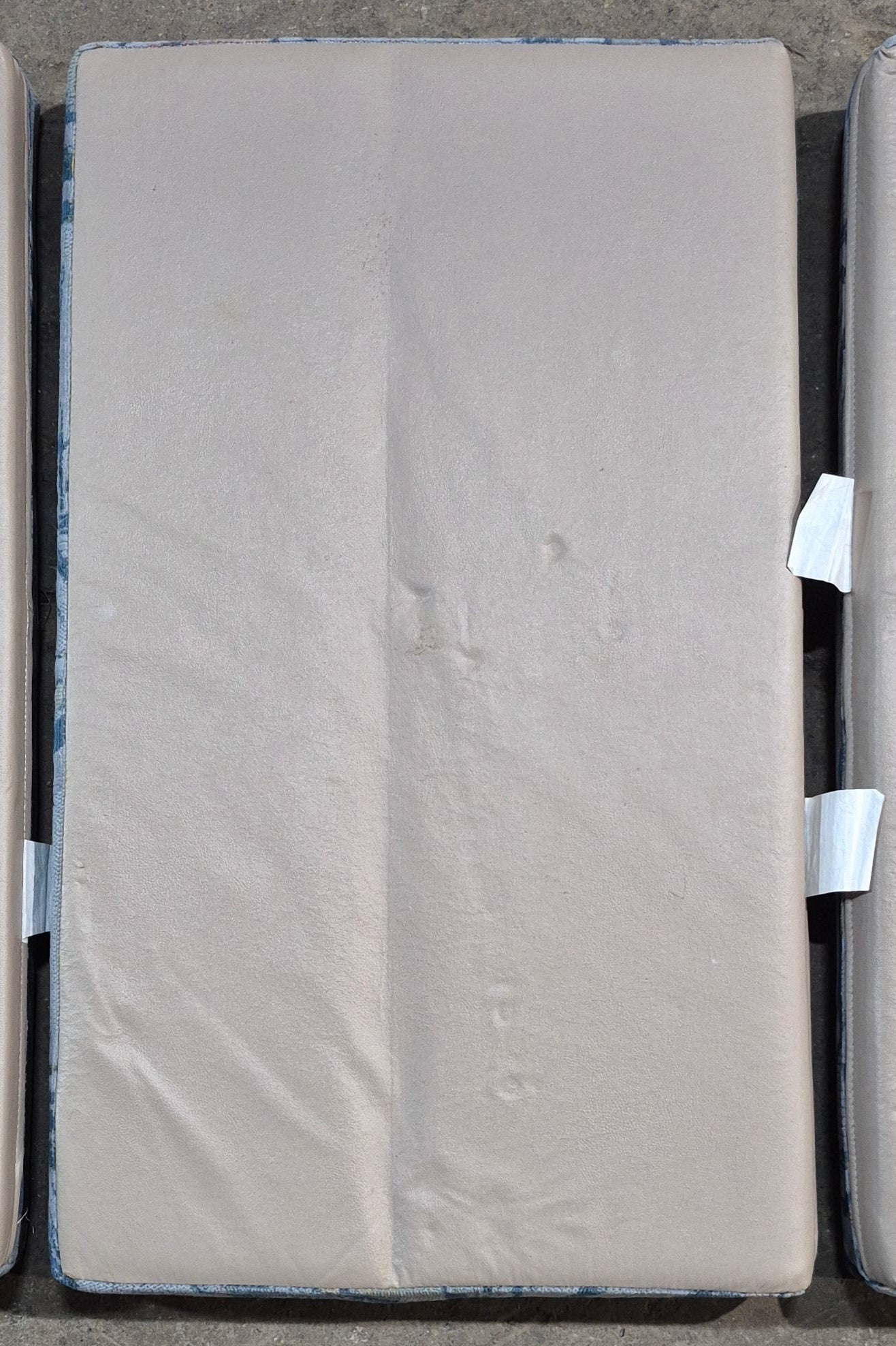 Used Dinette Cushion Set - 4 piece - 2 @ 37" x 21 1/2" x 4" D , 2 @ 37" x 12 1/2" x 4" D - Young Farts RV Parts