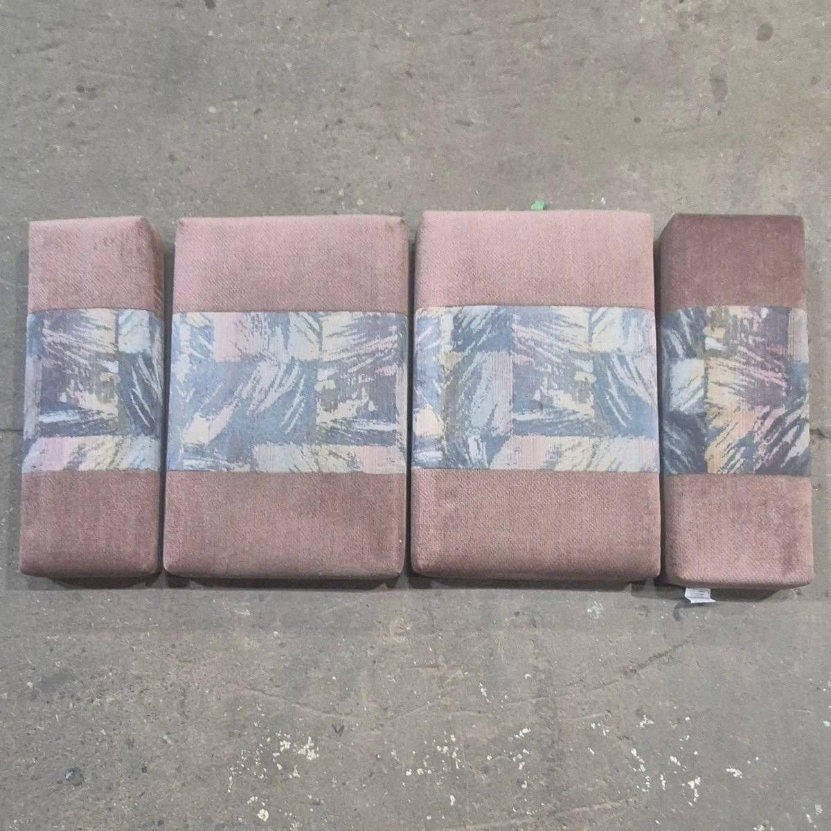 Used Dinette Cushion Set - 4 piece - 2 @ 37" X 24" X 4" , 2 @ 37" X 13" X 4" - Young Farts RV Parts