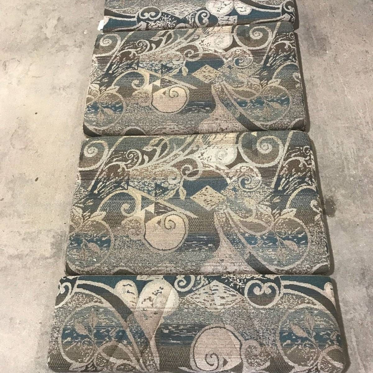 Used Dinette Cushion Set - 4 piece - 2 @ 38" x 24" x 4", 2 @ 38 X 12 X 4 - Young Farts RV Parts