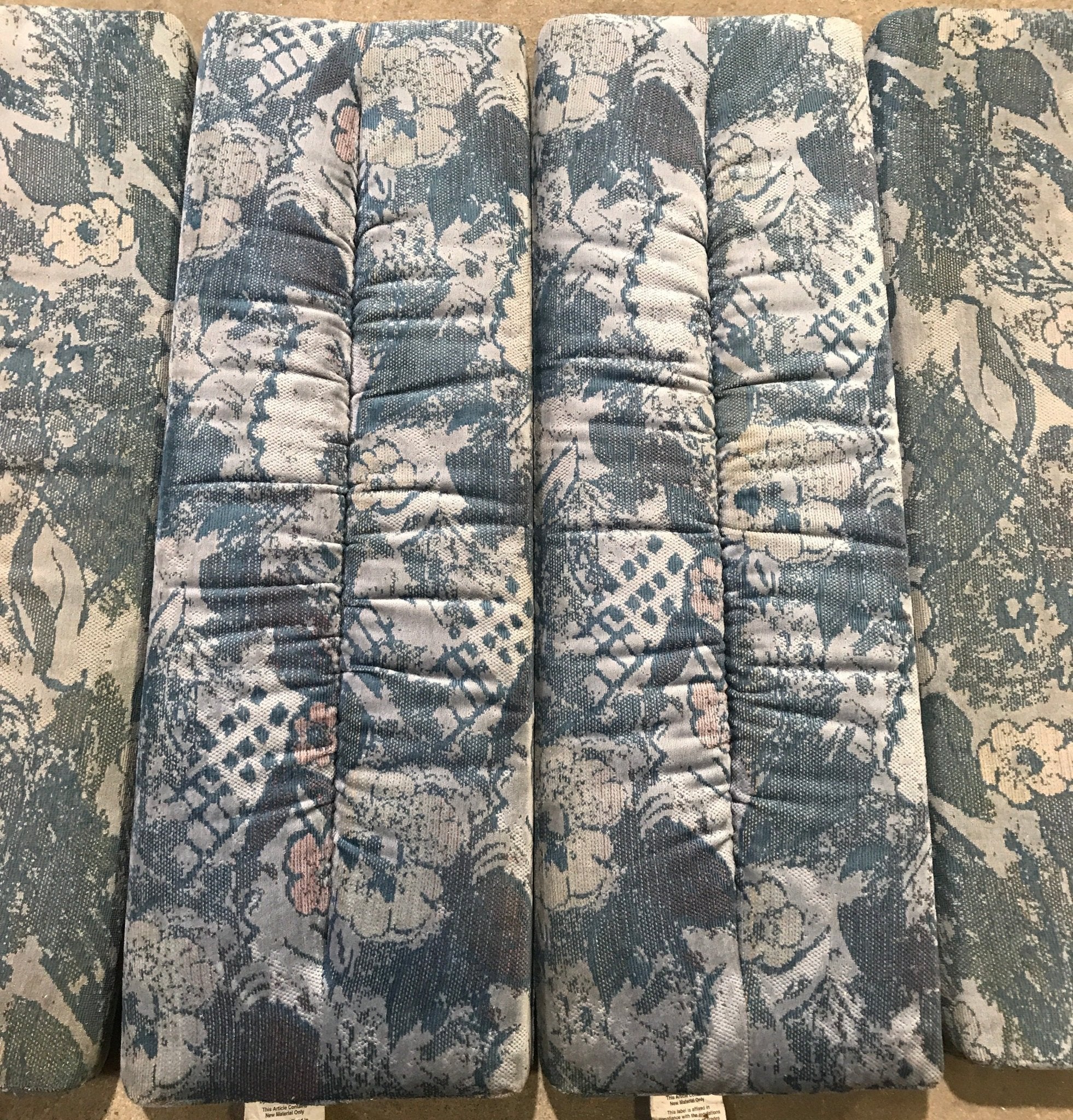 Used Dinette Cushion Set - 4 piece - 2 @ 38" x 24" x 4" D, 2 @ 38" x 13" x 4" D - Young Farts RV Parts