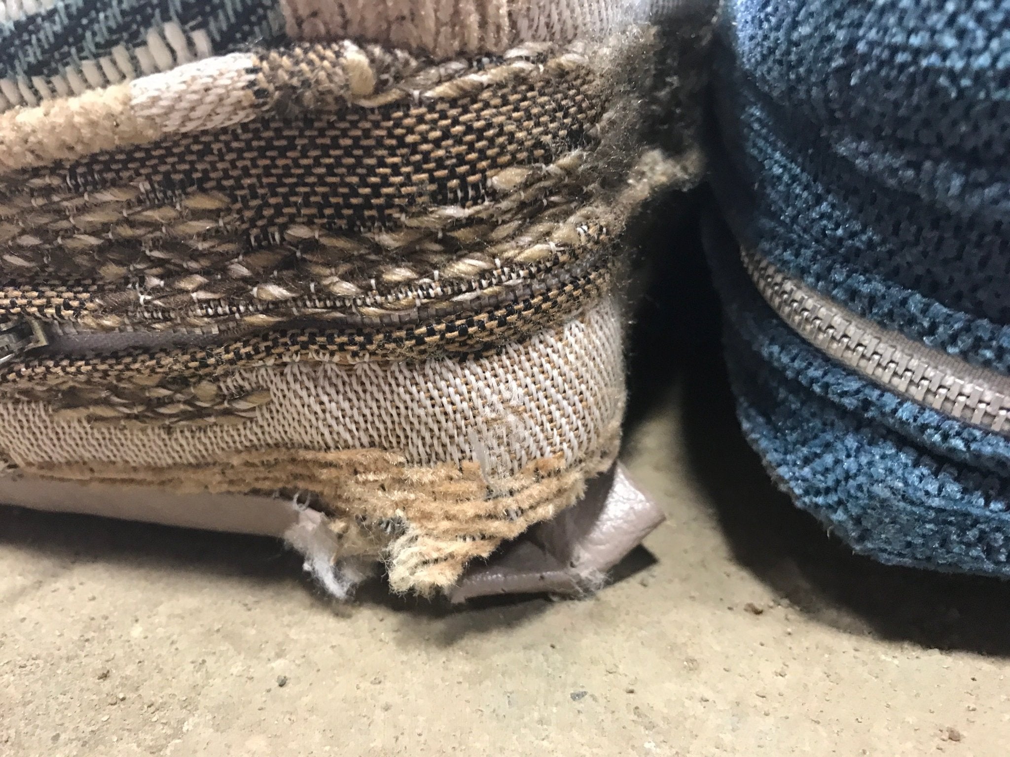 Used Dinette Cushion Set - 4 piece - 2 @ 39" x 19" x 4 1/2" D, 2 @ 39" x 19" x 4 1/2" D - Young Farts RV Parts