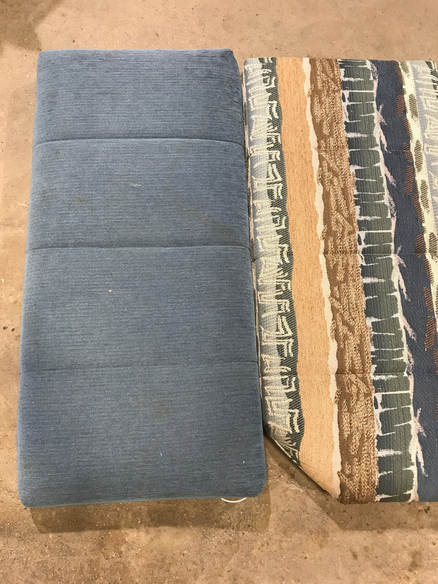 Used Dinette Cushion Set - 4 piece - 2 @ 39" x 19" x 4 1/2" D, 2 @ 39" x 19" x 4 1/2" D - Young Farts RV Parts