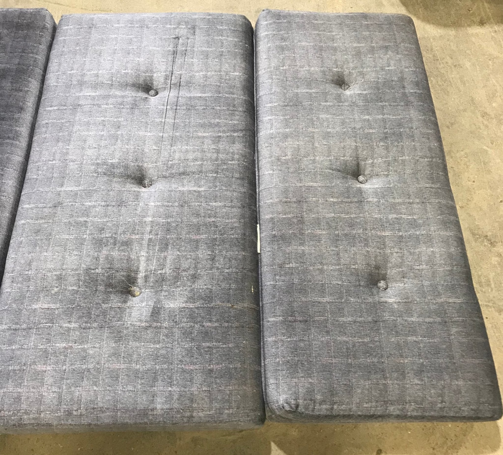 USED Dinette Cushion Set- 4 piece - 2 @ 39" X 25" X 4 1/2" D, 2 @ 39" X 12" X 4 1/2" D - Young Farts RV Parts