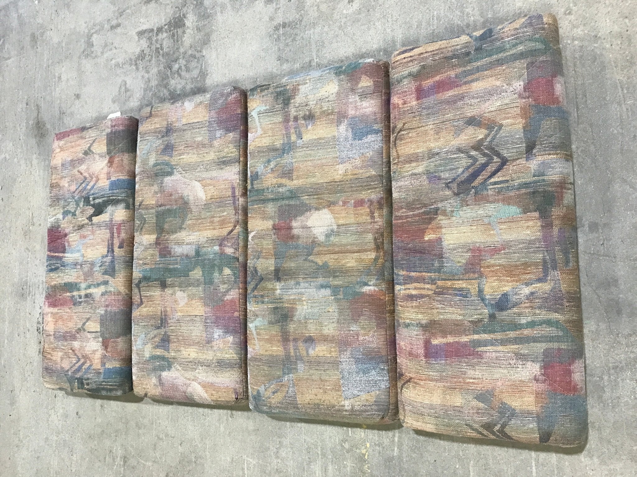 Used Dinette Cushion Set - 4 piece - 2 @ 40" x 18" x 6" D, 2 @ 40" x 17" x 6" D - Young Farts RV Parts