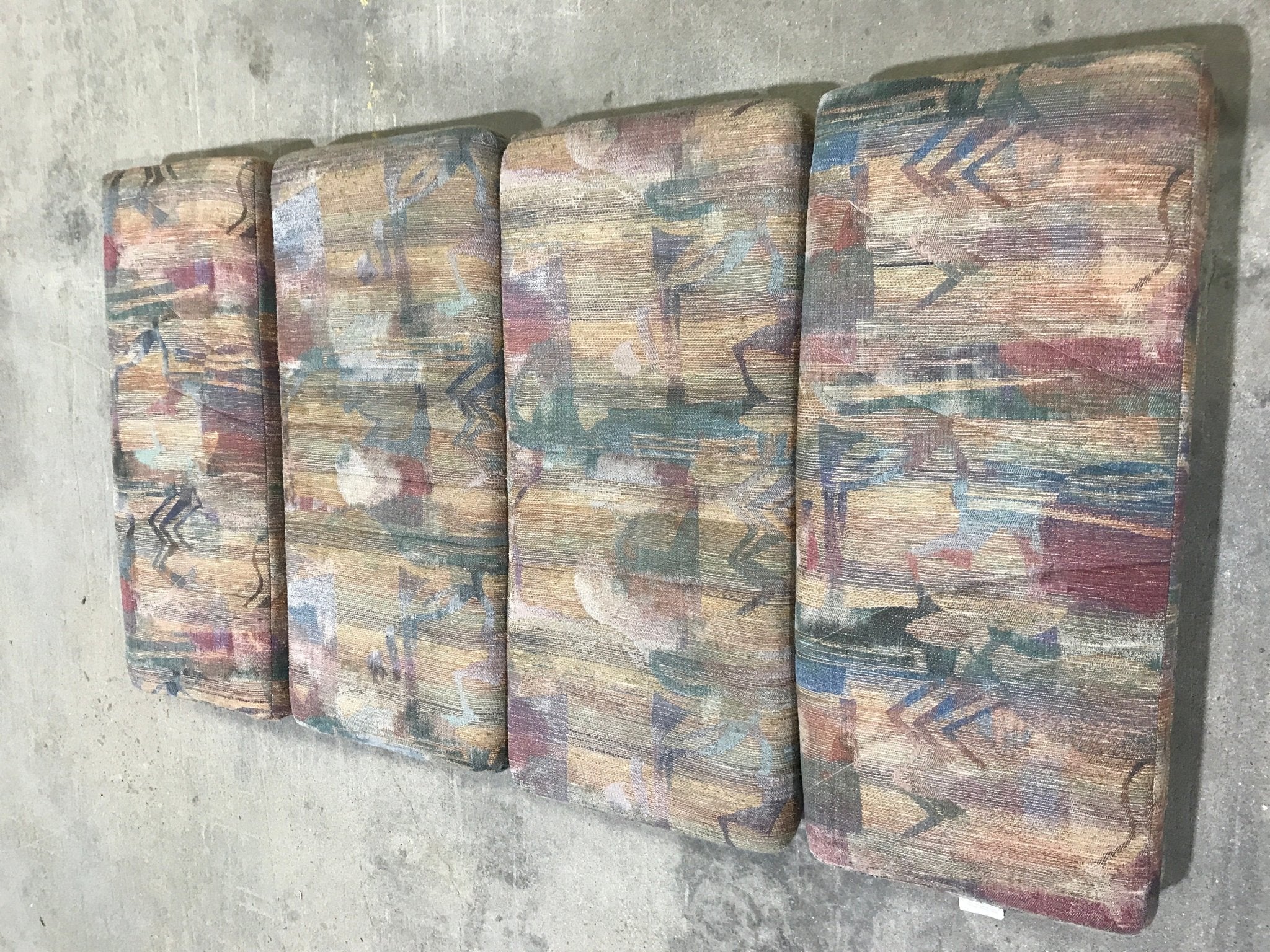 Used Dinette Cushion Set - 4 piece - 2 @ 40" x 18" x 6" D, 2 @ 40" x 17" x 6" D - Young Farts RV Parts