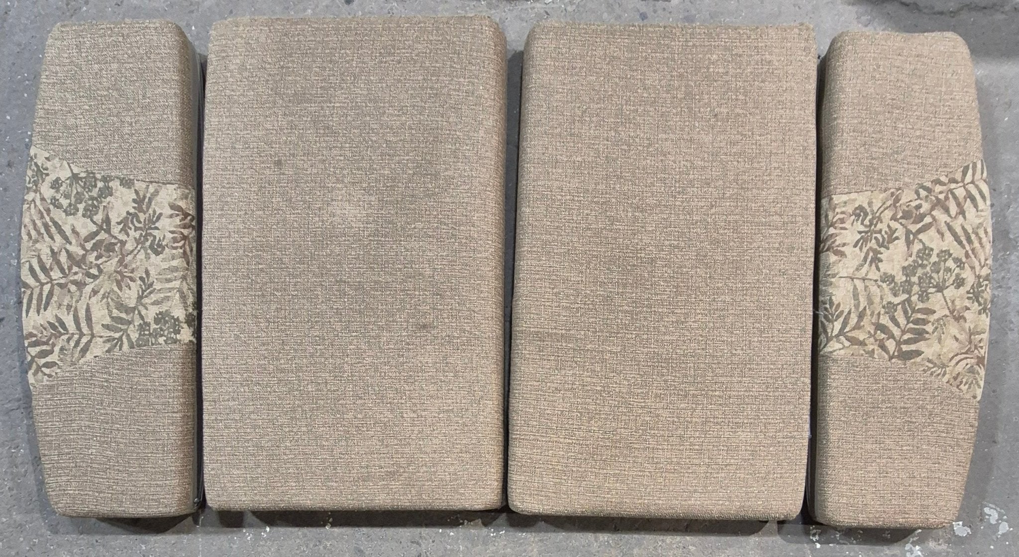 Used Dinette Cushion Set - 4 piece - 2 @ 40" x 24" x 4" D , 2 @ 40" x 13 1/2" x 4" D - Young Farts RV Parts