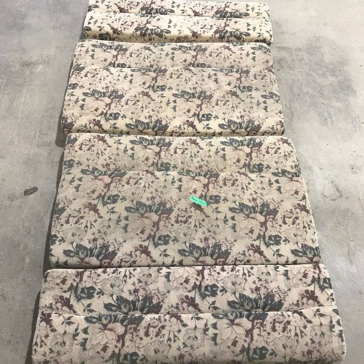 Used Dinette Cushion Set - 4 piece - 2 @ 40" x 25" x 4" , 2 @ 40 X 13 X 4 - Young Farts RV Parts