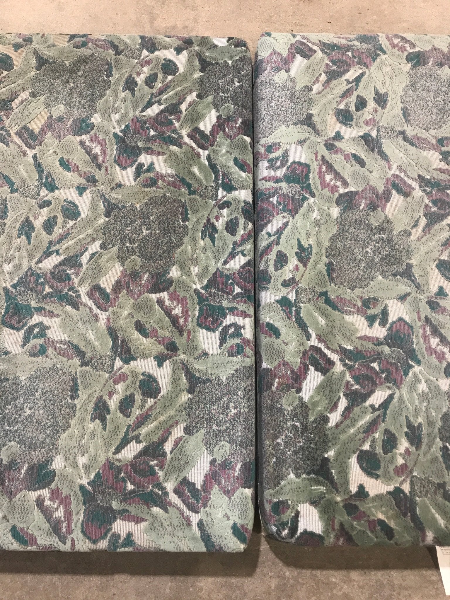 Used Dinette Cushion Set - 4 piece - 2 @ 41 1/2" x 25" x 5 1/2" D, 2 @ 41 1/2" x 12" x 5 1/2" D - Young Farts RV Parts