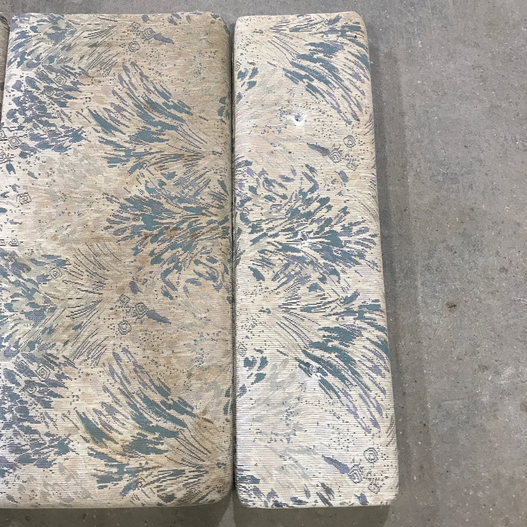 Used Dinette Cushion Set - 4 piece - 2 @ 44" x 20" x 4" D, 2 @ 44" x 13" x 4" D - Young Farts RV Parts