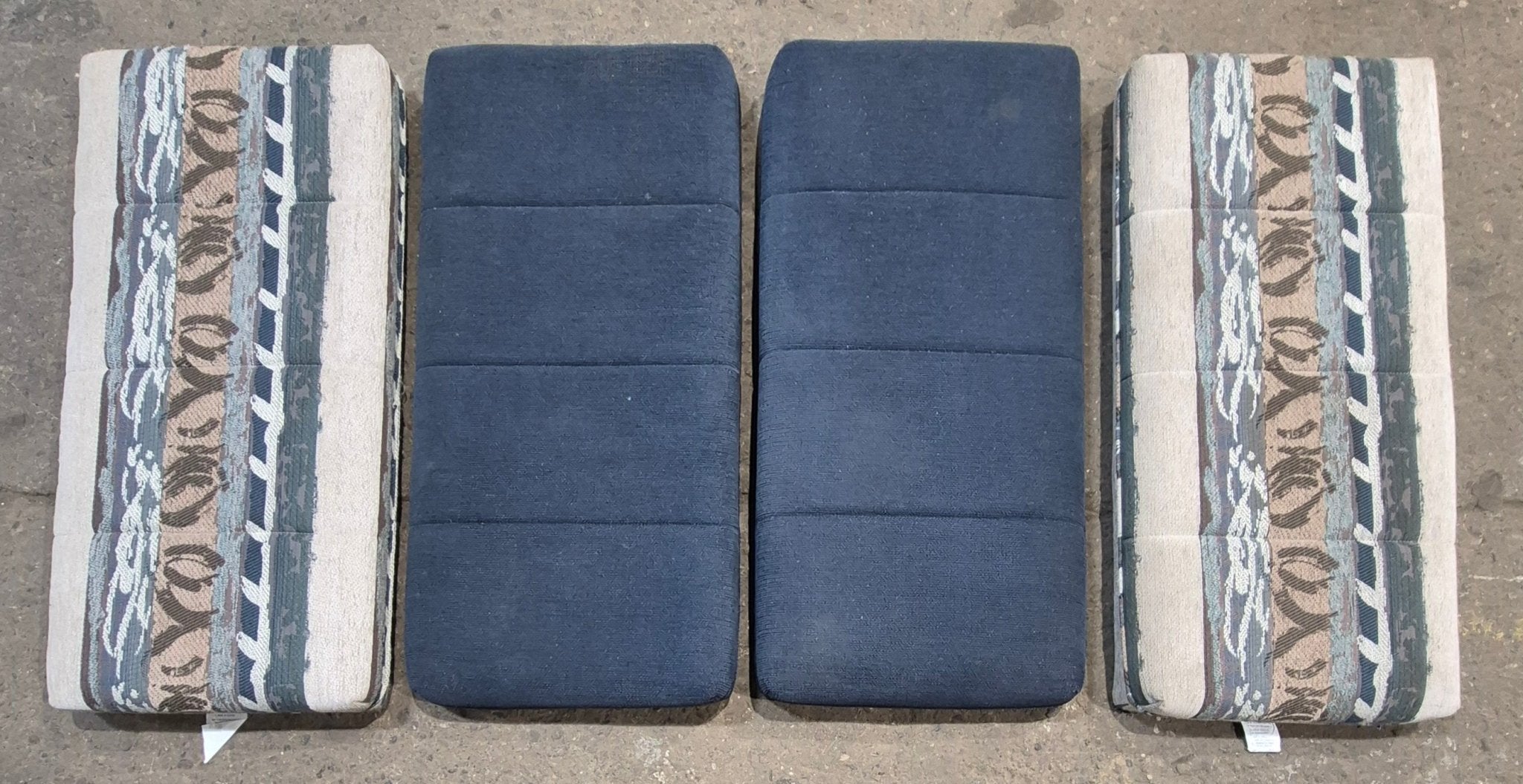 Used Dinette Cushion Set - 4 piece - 4 @ 40" X 19" X 4" D - Young Farts RV Parts