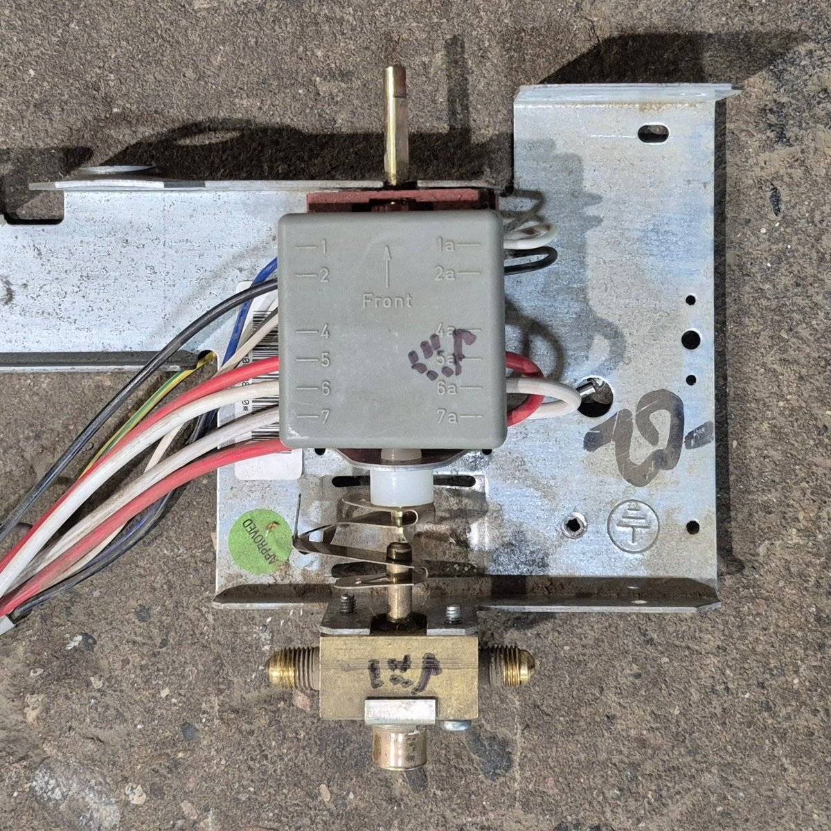 Used Dometic 3 - Way Selector Switch and Manual Gas Valve, With Bracket - 2932614015 - Young Farts RV Parts