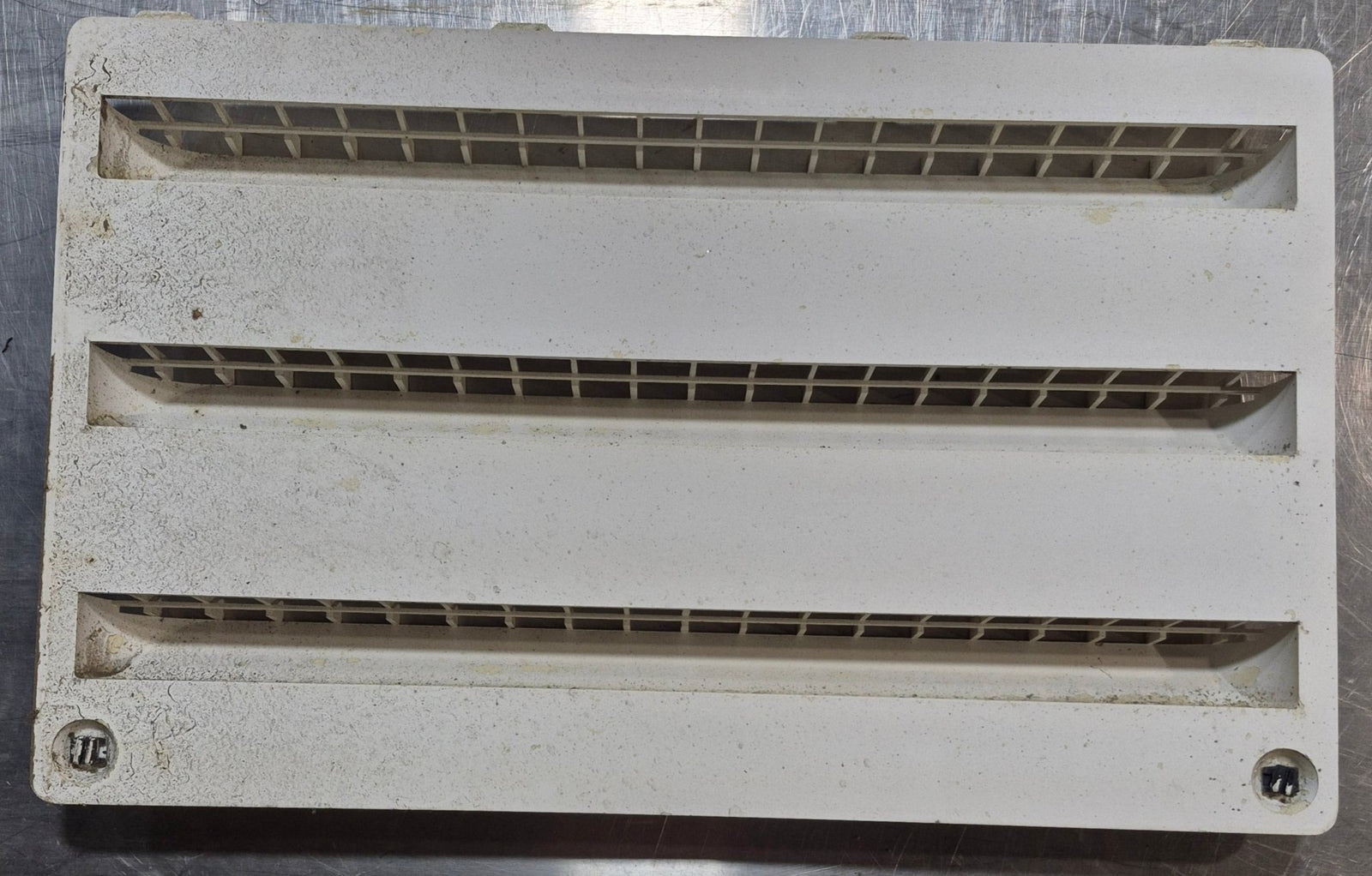 Used DOMETIC 3102277.021 - Yellowed Air Intake Side Refrigerator Vent- NO FRAME - Young Farts RV Parts