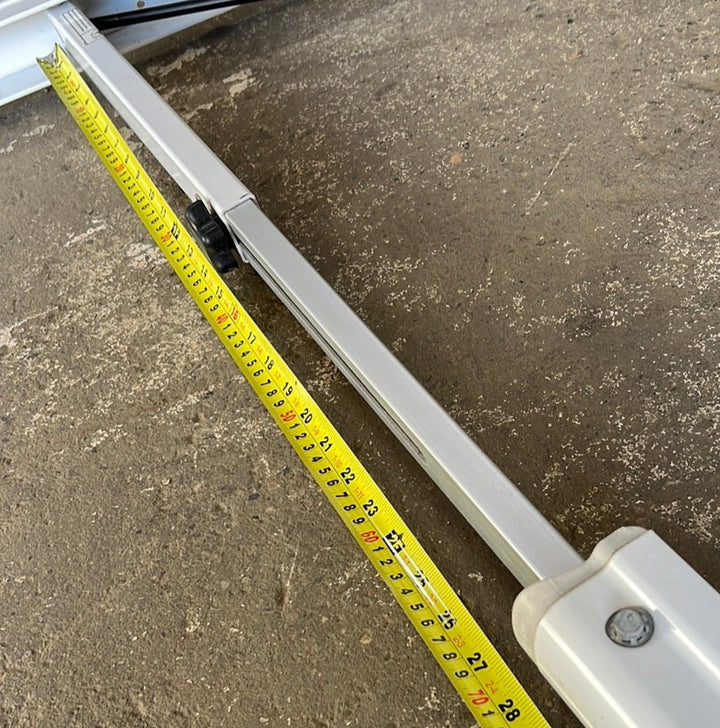 Used Dometic 9100 power awning arm standard LH Non Power 65 5/8" with adjustable pitch arm 8952002.400B - Young Farts RV Parts
