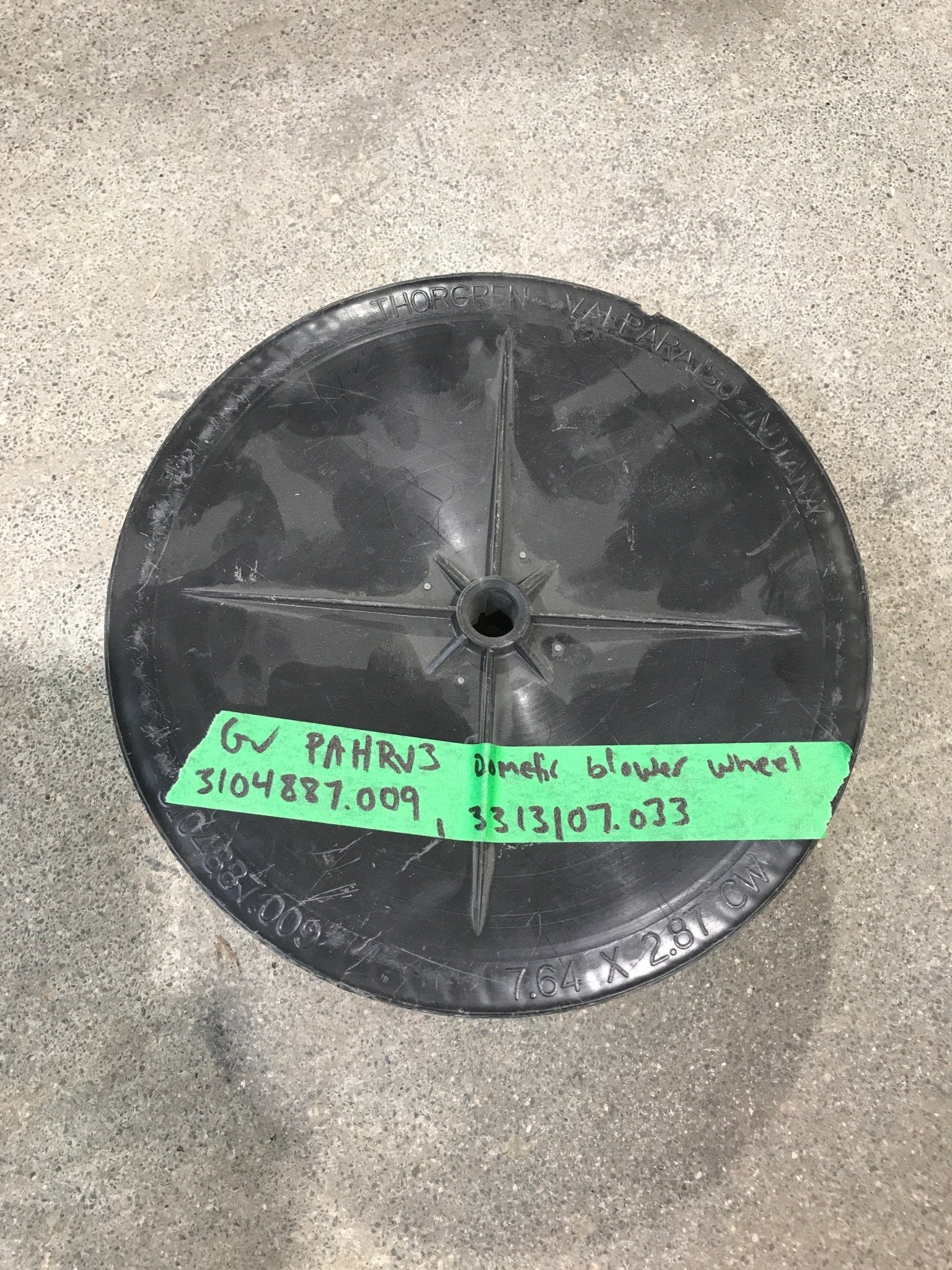 Used Dometic A/C Blower Wheel - 3313107.033 - Young Farts RV Parts