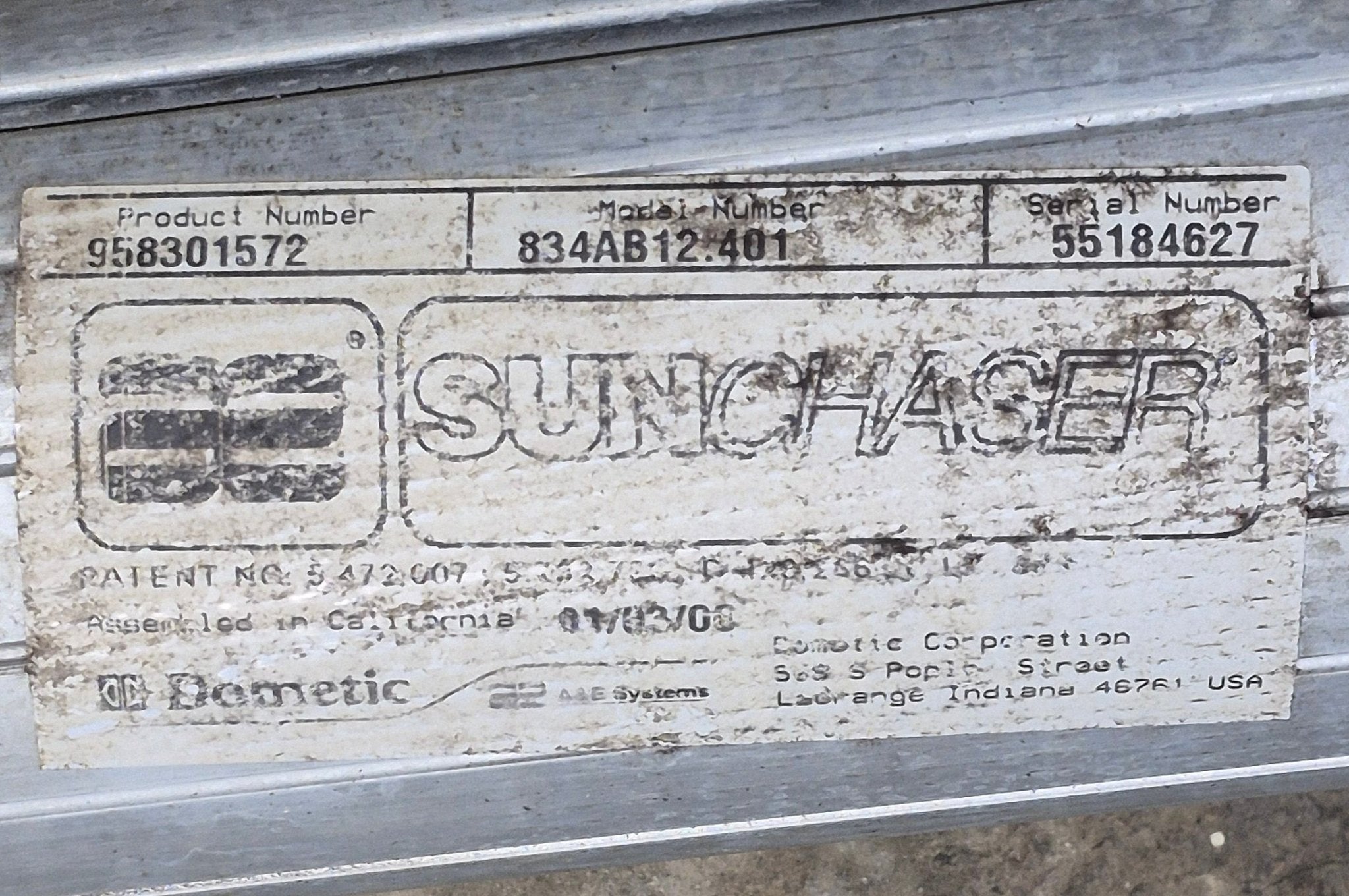 Used Dometic/ A&E Awning Roller Tube 12' - Young Farts RV Parts