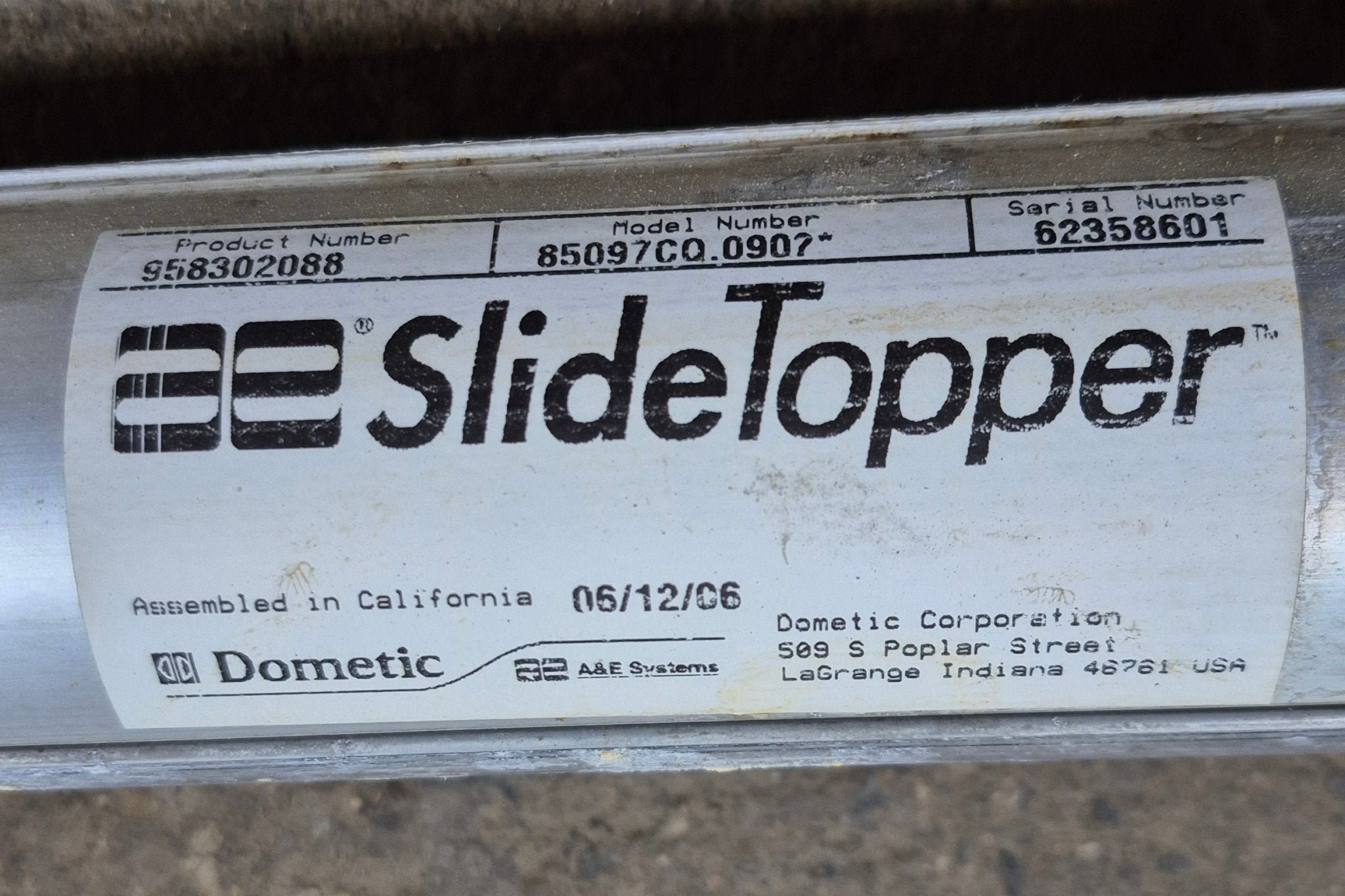 Used Dometic/ A&E Deluxe Plus Window Awning 91" - Young Farts RV Parts