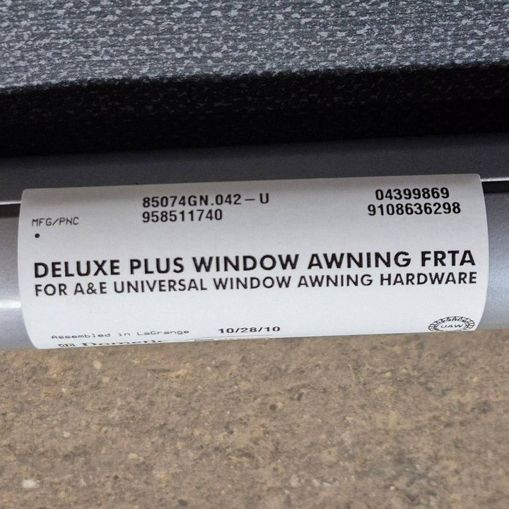 Used Dometic/ A&E Deluxe Plus Window Awning, Black Hardware, 3' - 85074GN.042 - Young Farts RV Parts