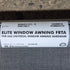 Used Dometic/ A&E Elite Window Awning, White Hardware, 6' - 85062EU.072 - B - Young Farts RV Parts
