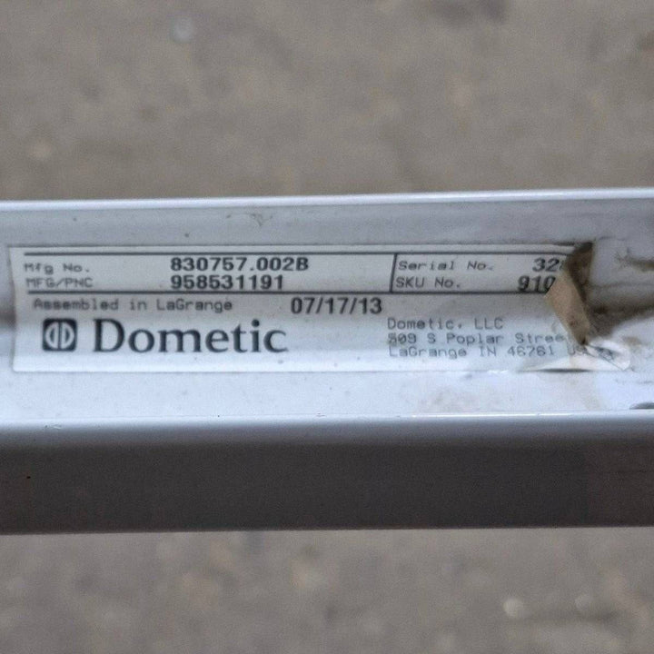 Used Dometic/ A&E Elite Window Awning, White Hardware, 6' - 85062EU.072 - B - Young Farts RV Parts
