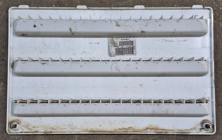 Used Dometic Air Intake Side Refrigerator Vent, Yellowed, No Frame - 3102277.021 - Young Farts RV Parts
