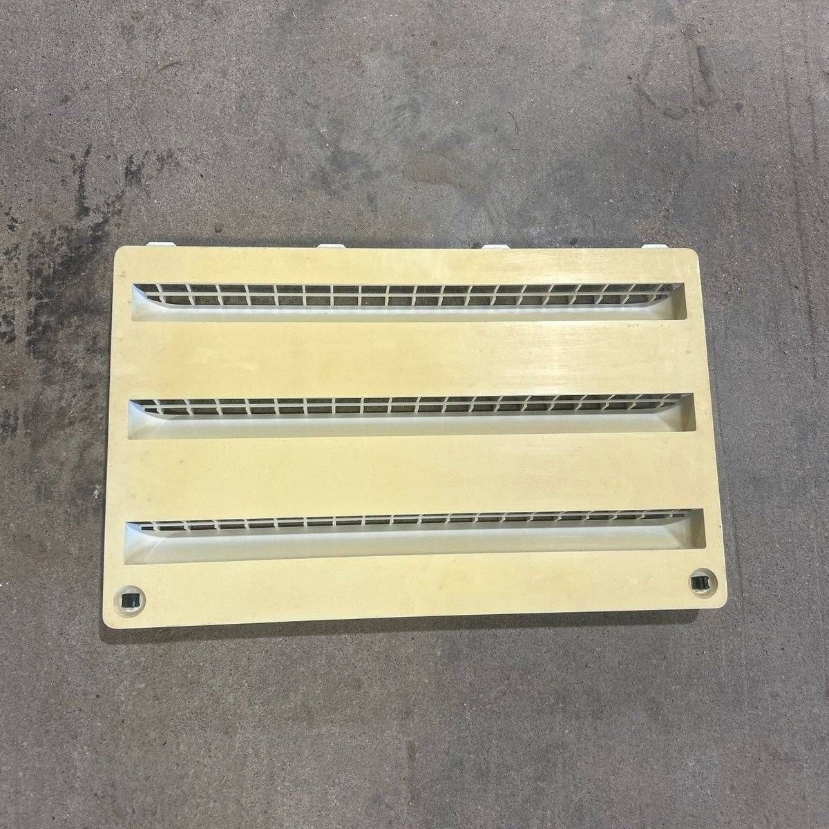 Used Dometic Air Intake Side Refrigerator Vent, Yellowed, No Frame - 3102277.021 - Young Farts RV Parts