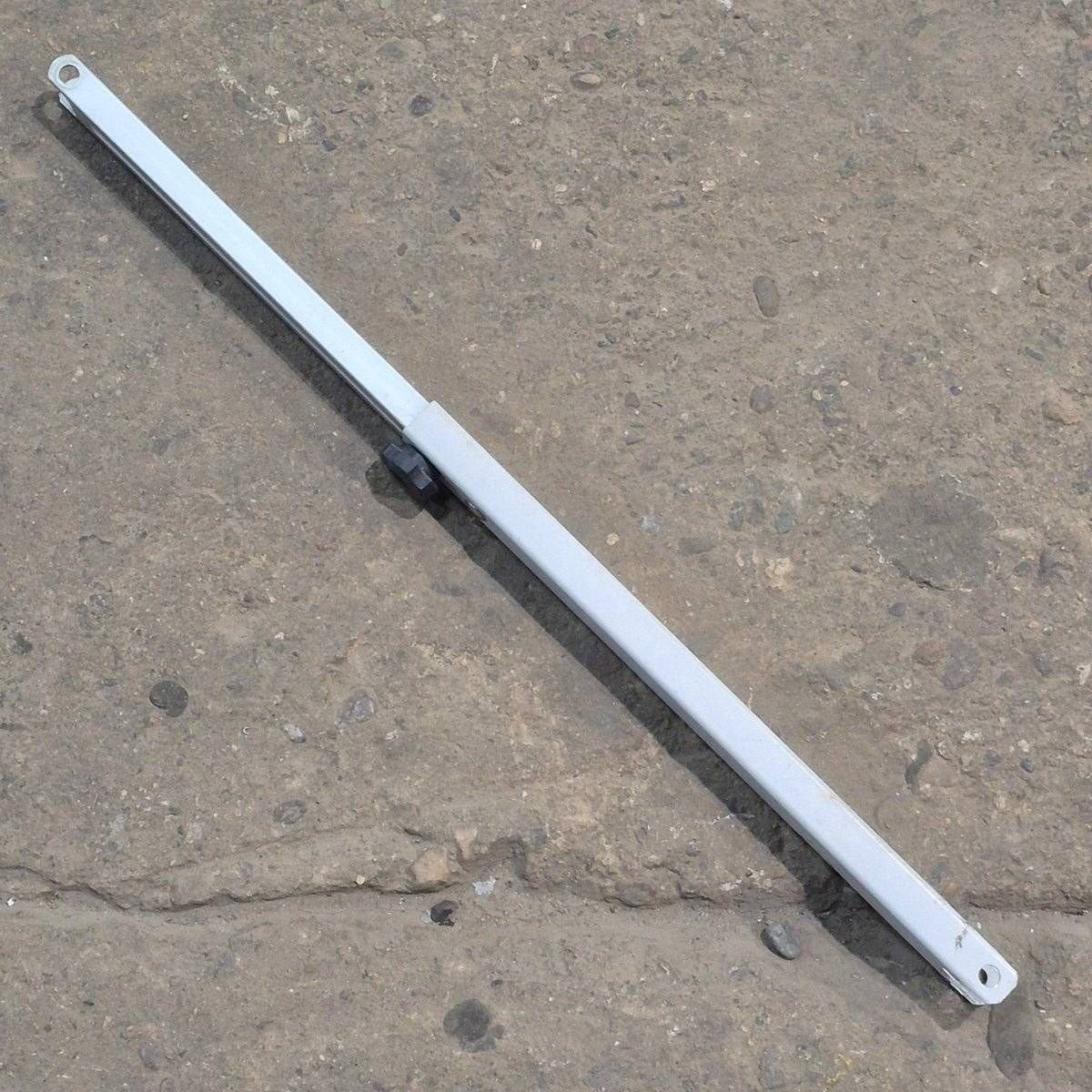 Used Dometic Awning Adjustable Pitch Arm, White/ Silver, 15 7/8
