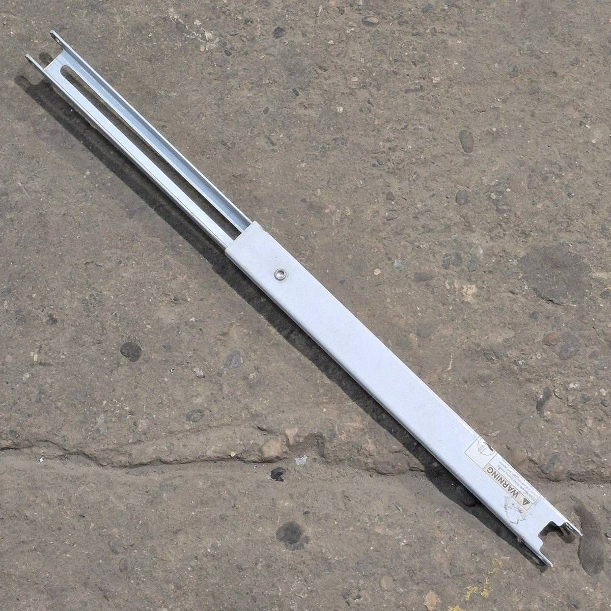 Used Dometic Awning Adjustable Pitch Arm, White/ Silver, 15 7/8