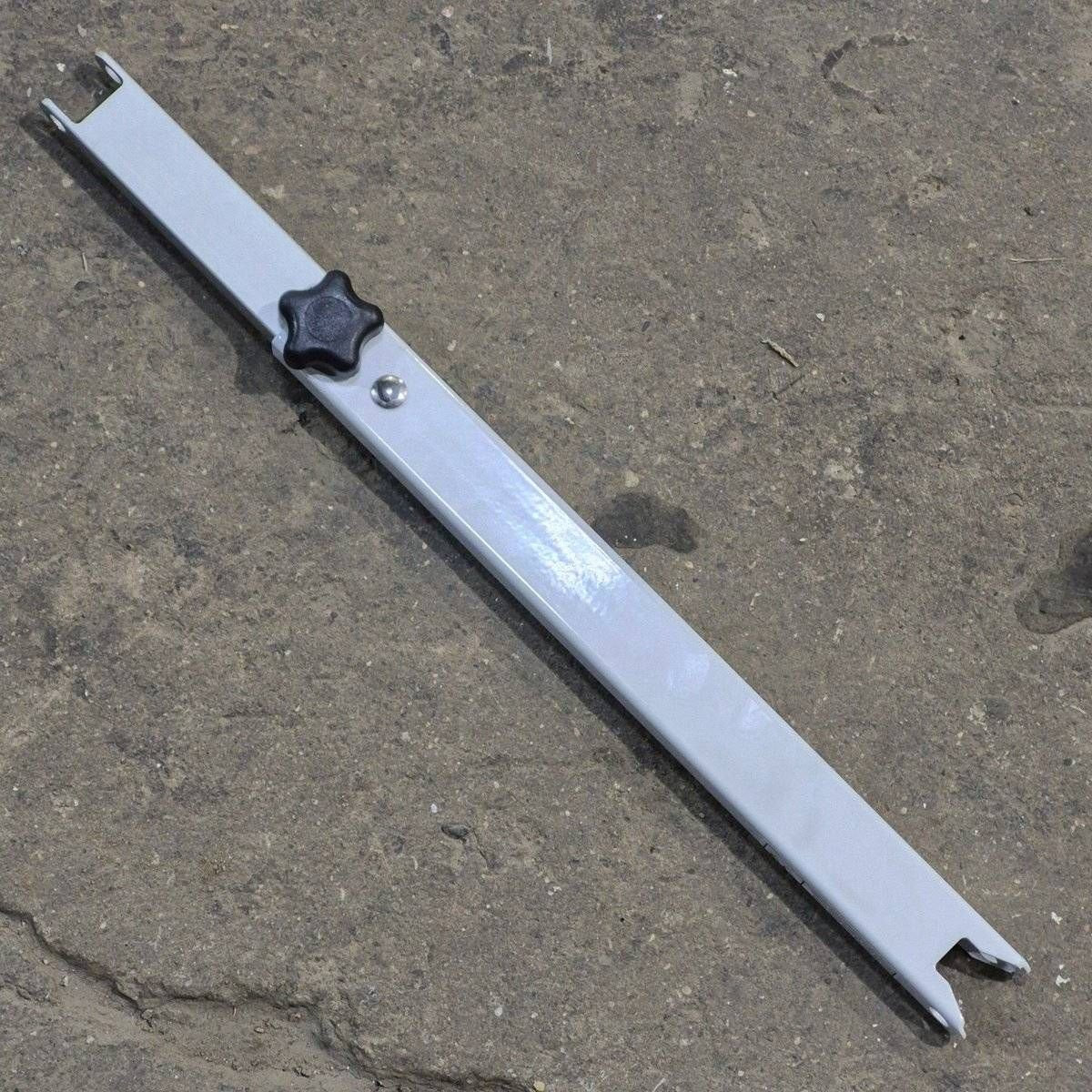 Used Dometic Awning Adjustable Pitch Arm, White/ Silver, 20 3/4" to 30 1/8" - 9100 Series - Young Farts RV Parts