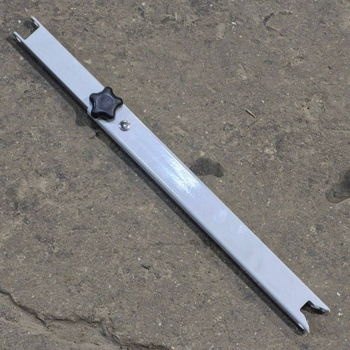 Used Dometic Awning Adjustable Pitch Arm, White/ Silver, 20 3/4" to 30 1/8" - 9100 Series - Young Farts RV Parts