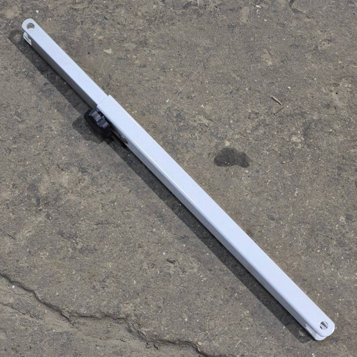 Used Dometic Awning Adjustable Pitch Arm, White/ Silver, 20 3/4