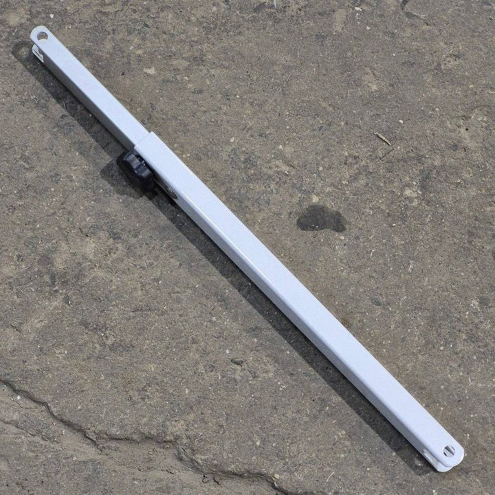 Used Dometic Awning Adjustable Pitch Arm, White/ Silver, 20 3/4" to 30 1/8" - 9100 Series - Young Farts RV Parts