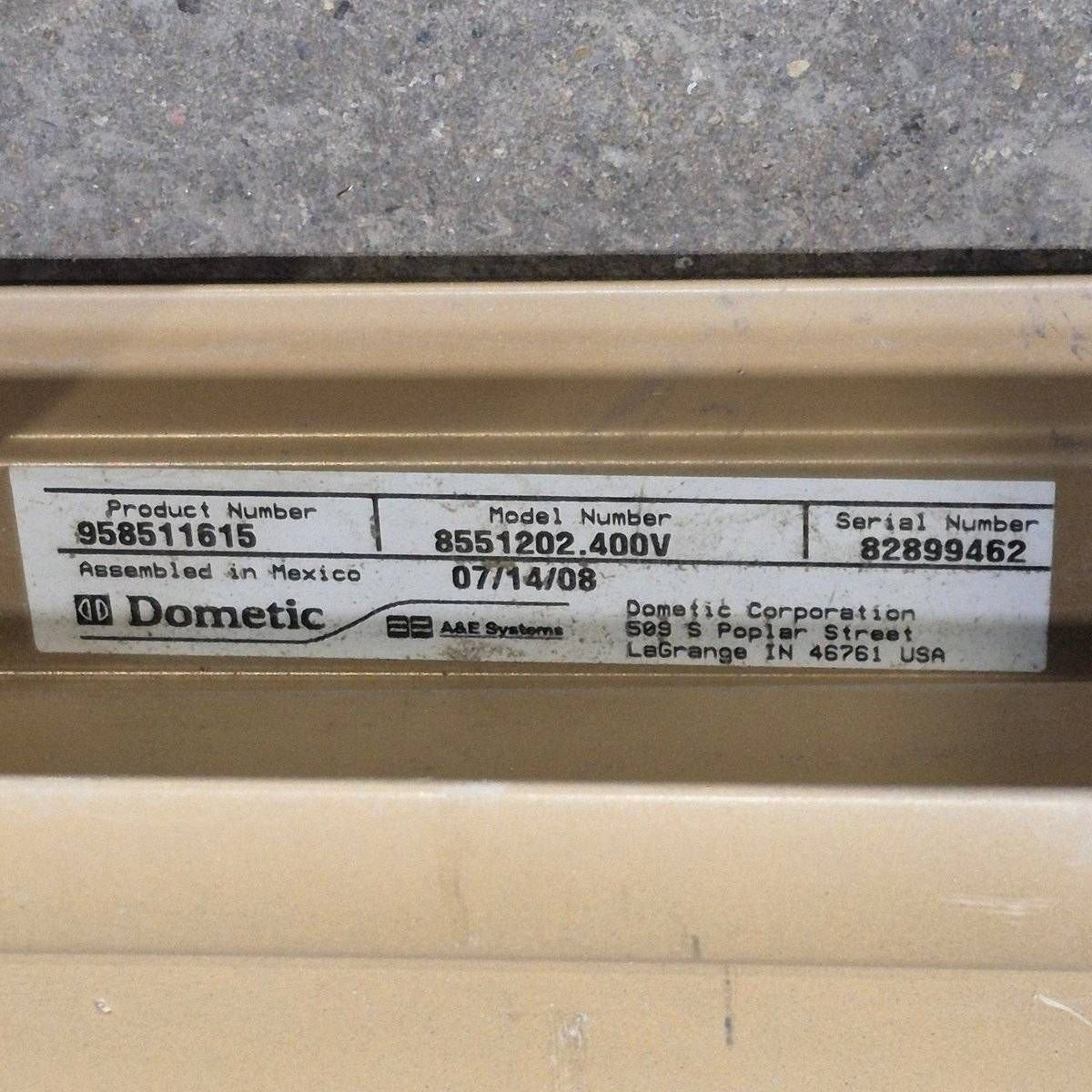Used Dometic Awning Arm, Drive (Front) Powered, Gold, 65 1/2