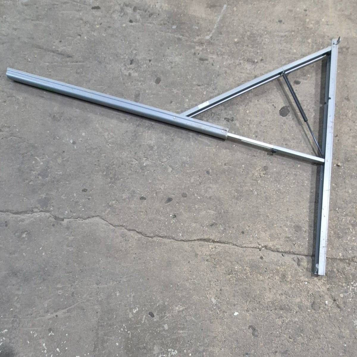 Used Dometic Awning Arm, Idler (Rear) Non - Powered, White, Adjustable Pitch, 65 3/4