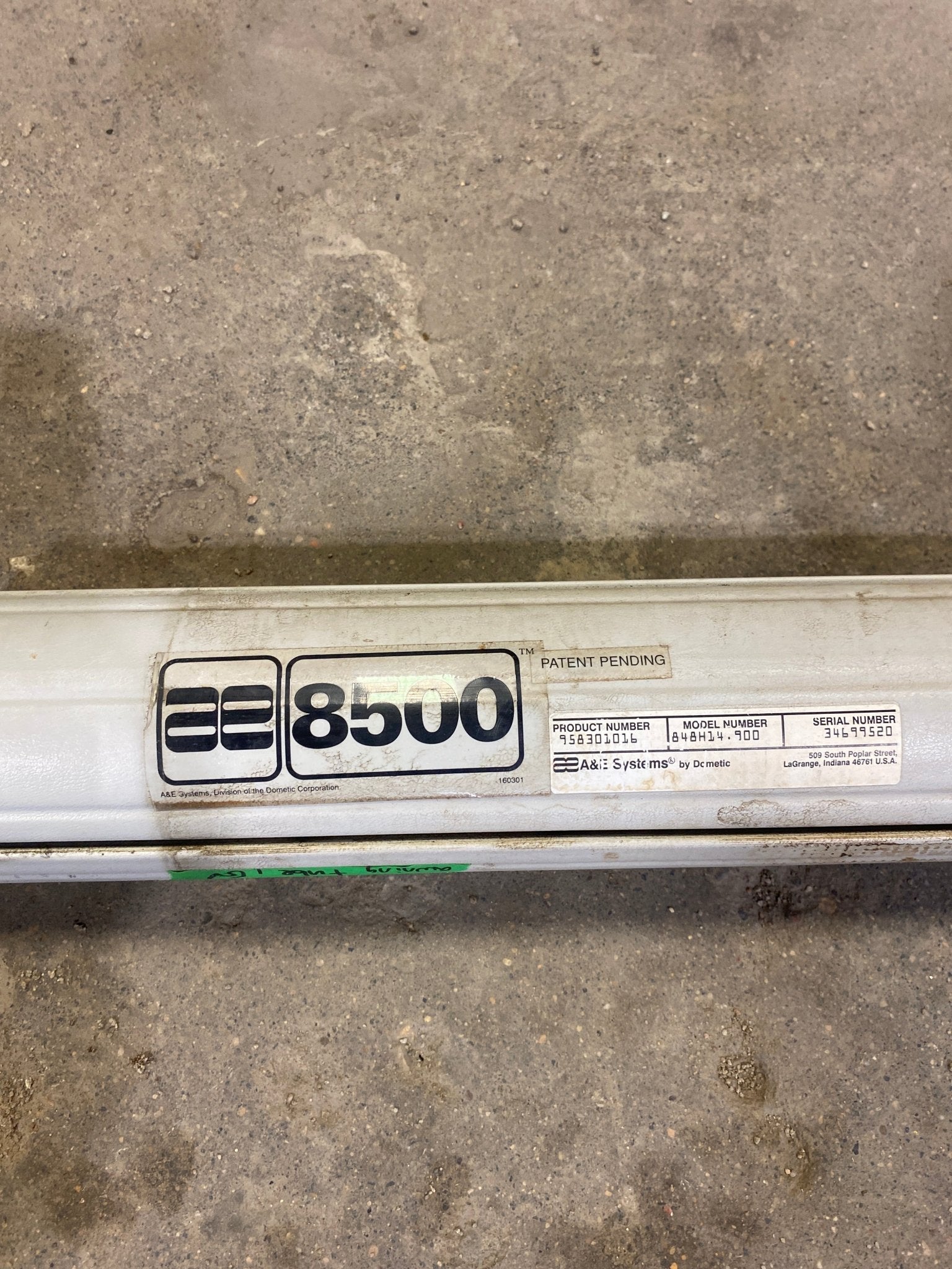 Used Dometic Awning Roller Tube 13 1/2' - Young Farts RV Parts