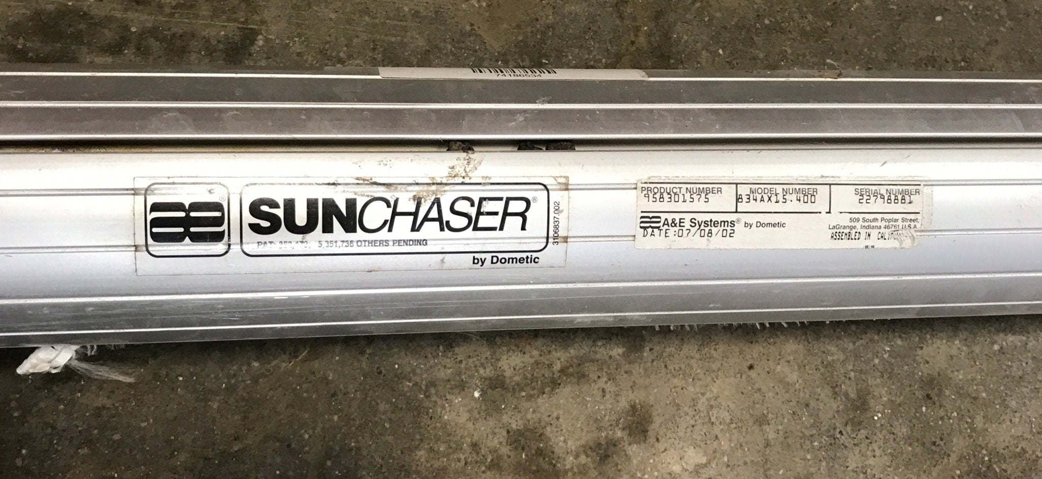 Used Dometic Awning Roller Tube 14 1/2' - Young Farts RV Parts