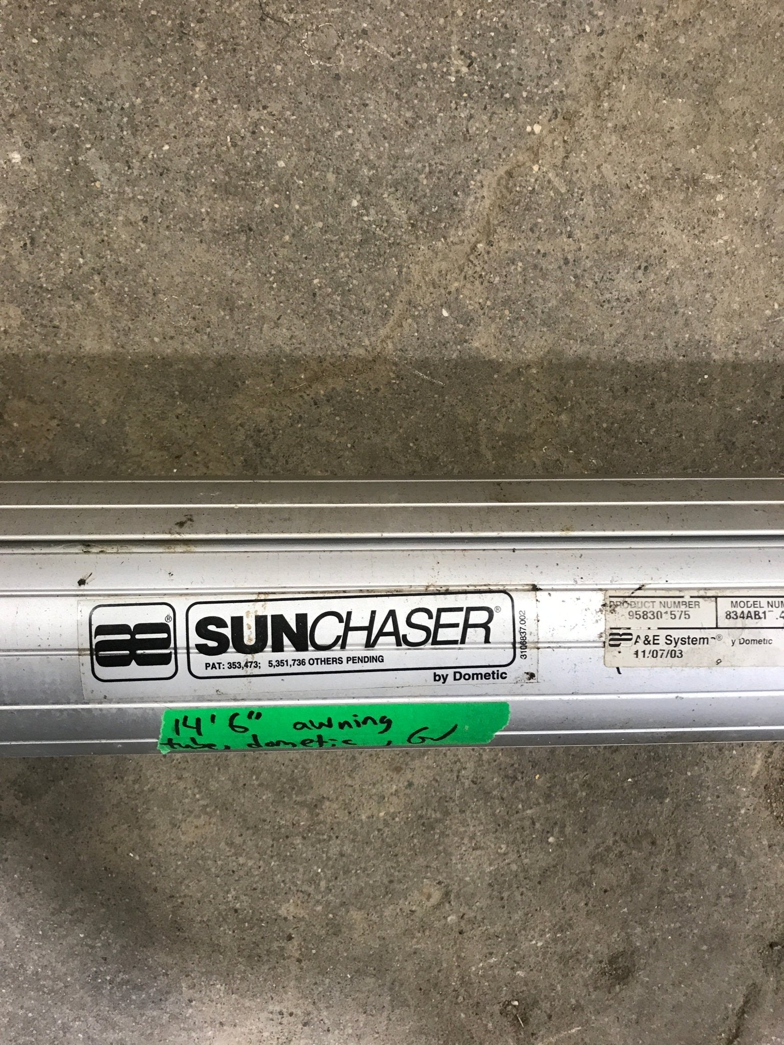 Used Dometic Awning Roller Tube 14' - Young Farts RV Parts